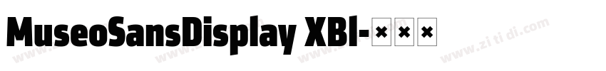 MuseoSansDisplay XBl字体转换